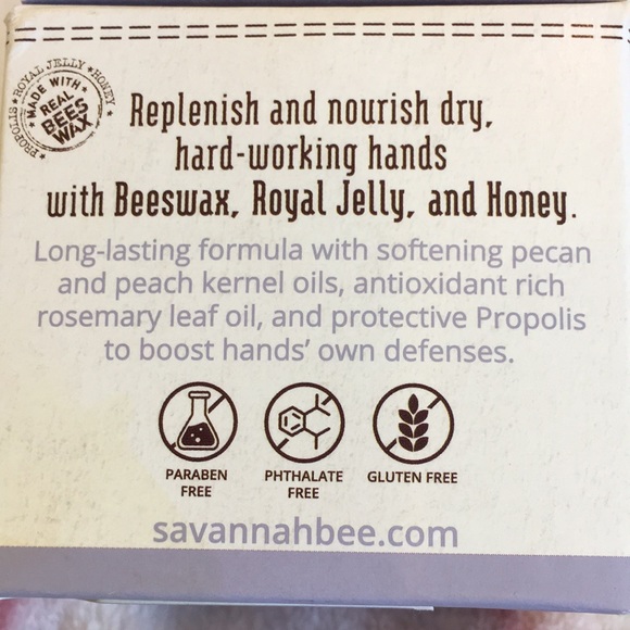 Savannah Bee Co Rosemary Lavender Beeswax & Royal Jelly Hand Cream NWT 3.4 oz - Picture 9 of 12